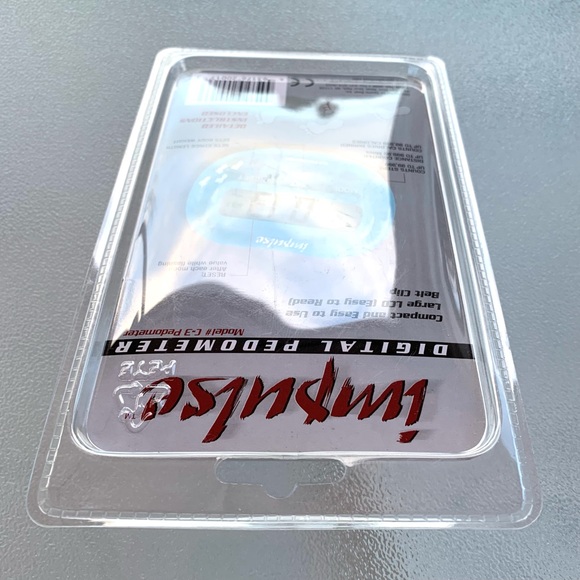 Impulse Light Blue Digital Pedometer, Model C-3 - Picture 3 of 4